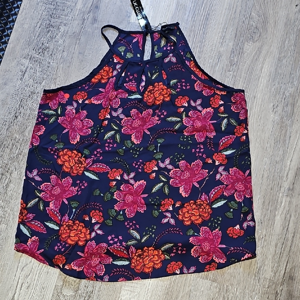 NWT Papermoon Sheer Floral Flowy Top